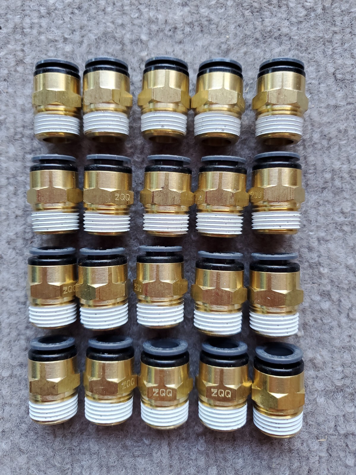 *20* SMC 3/8 MPT to 3/8 NT PTC Straight CONN – P/N SMC KV2H11 36S
