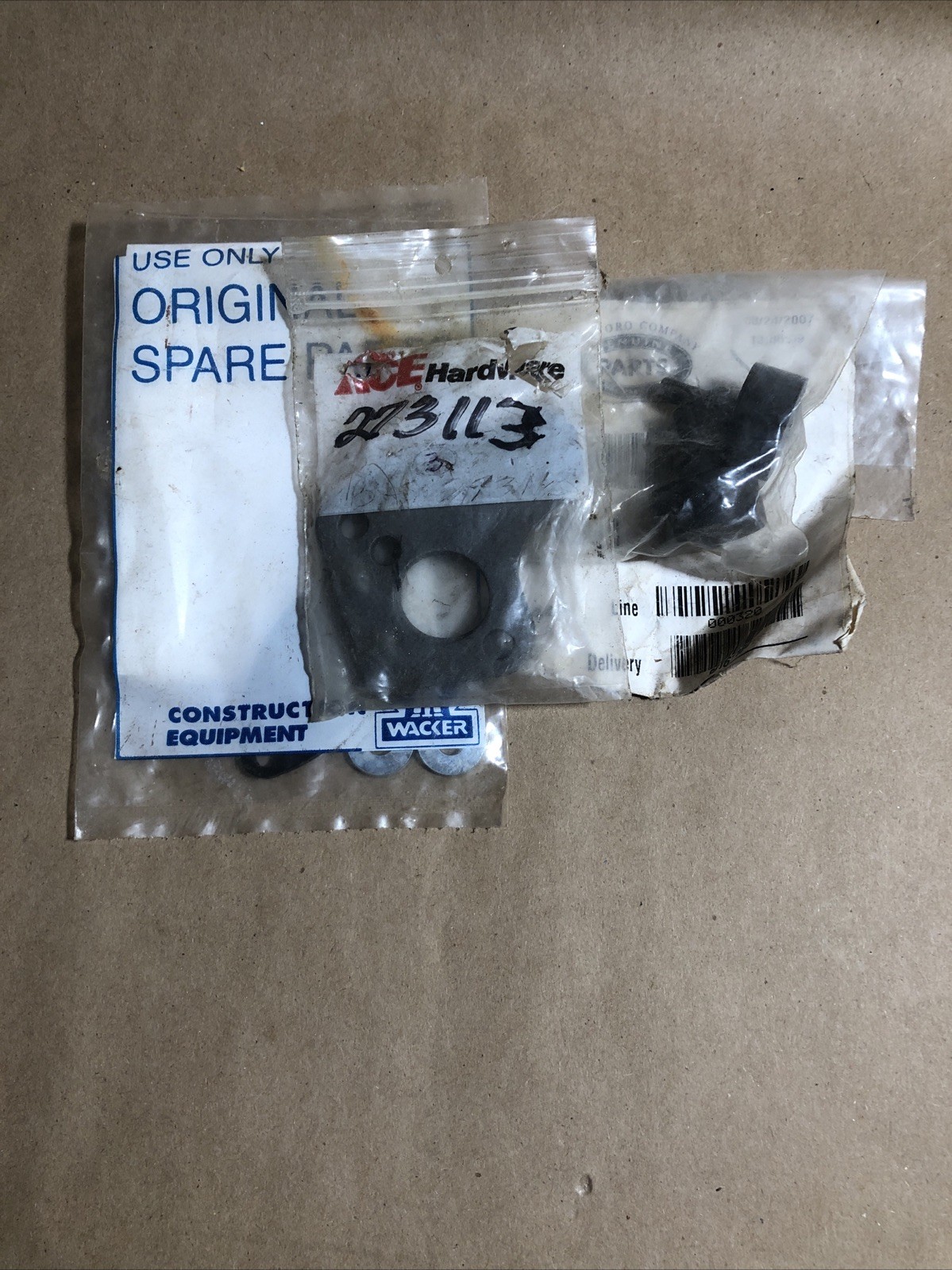 Lot Of Replacement Parts Wacker, ACE Hardware, And The Toro Company