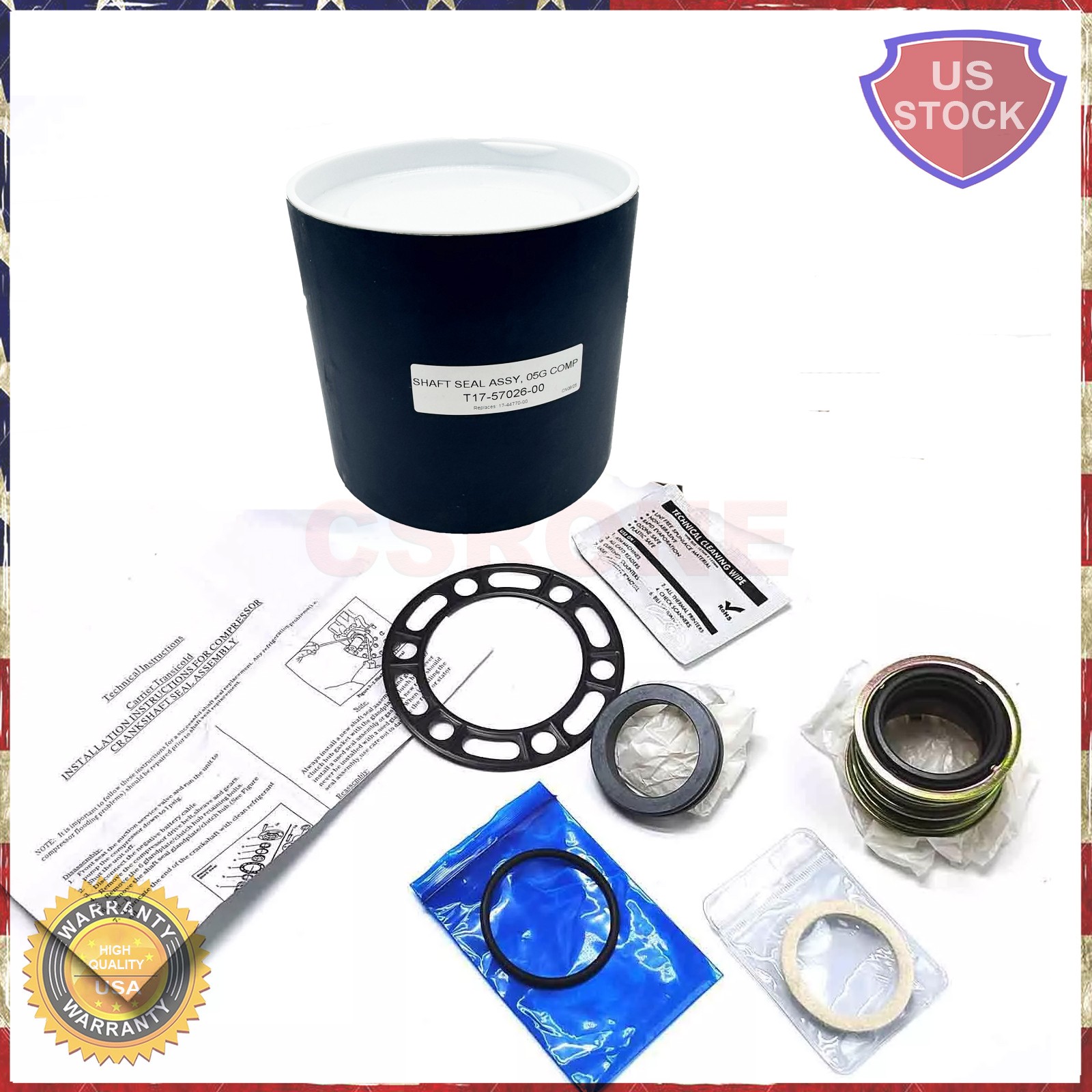 NEW Fits 17-44770-00 FOR Carrier 05G Transicold 17-57026-00 Shaft Seal Kit