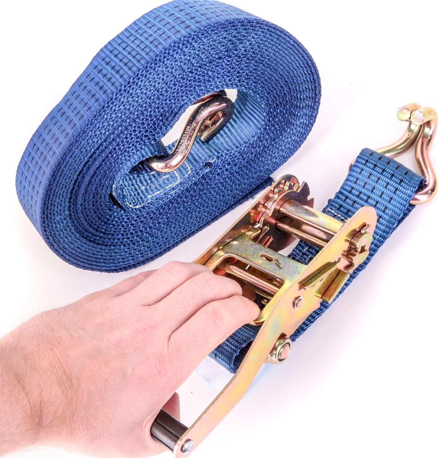 10X HEAVY DUTY 8 METER X 50MM RATCHET TIE DOWN STRAP LORRY LASHING 5000KG 5TON