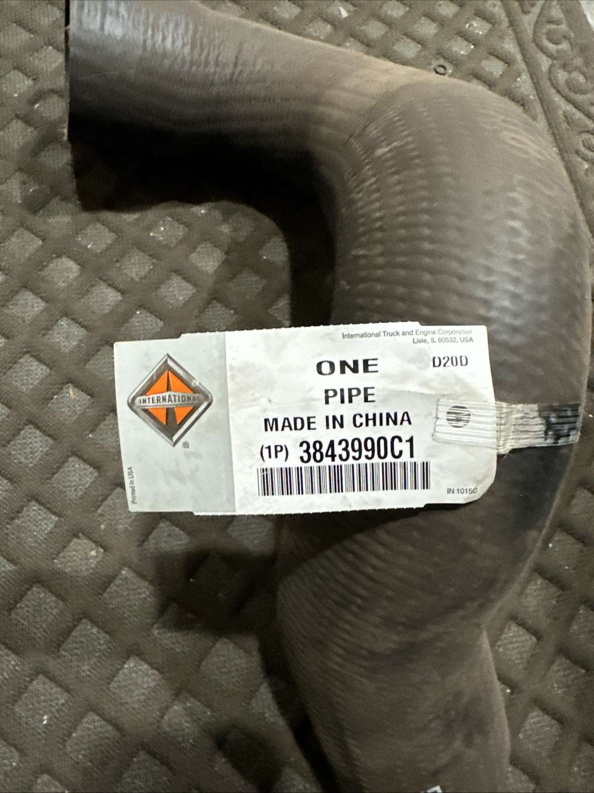 International 3843990C1 Pipe Air Flexible Cac Cold Side