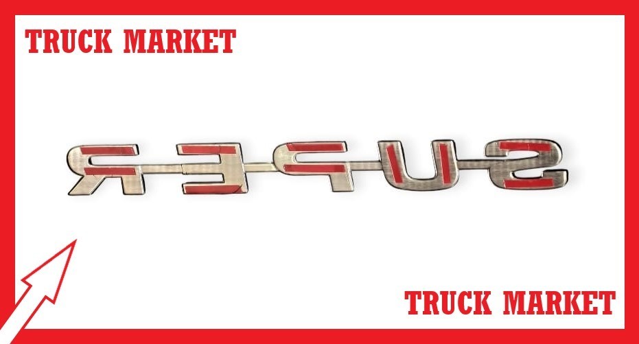 Scania NG “SUPER” LETTER CHROME Stainless Steel 1 Pice.