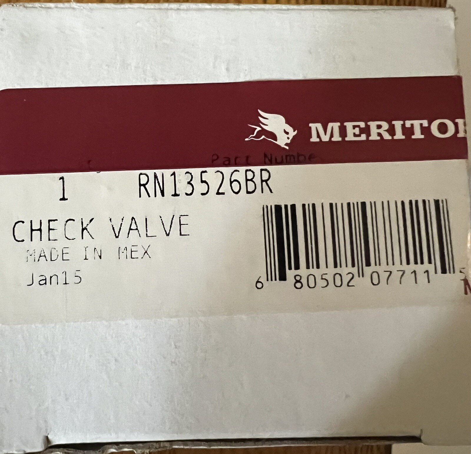 Meritor Air Brake Check Valve 4820-01-507-3075