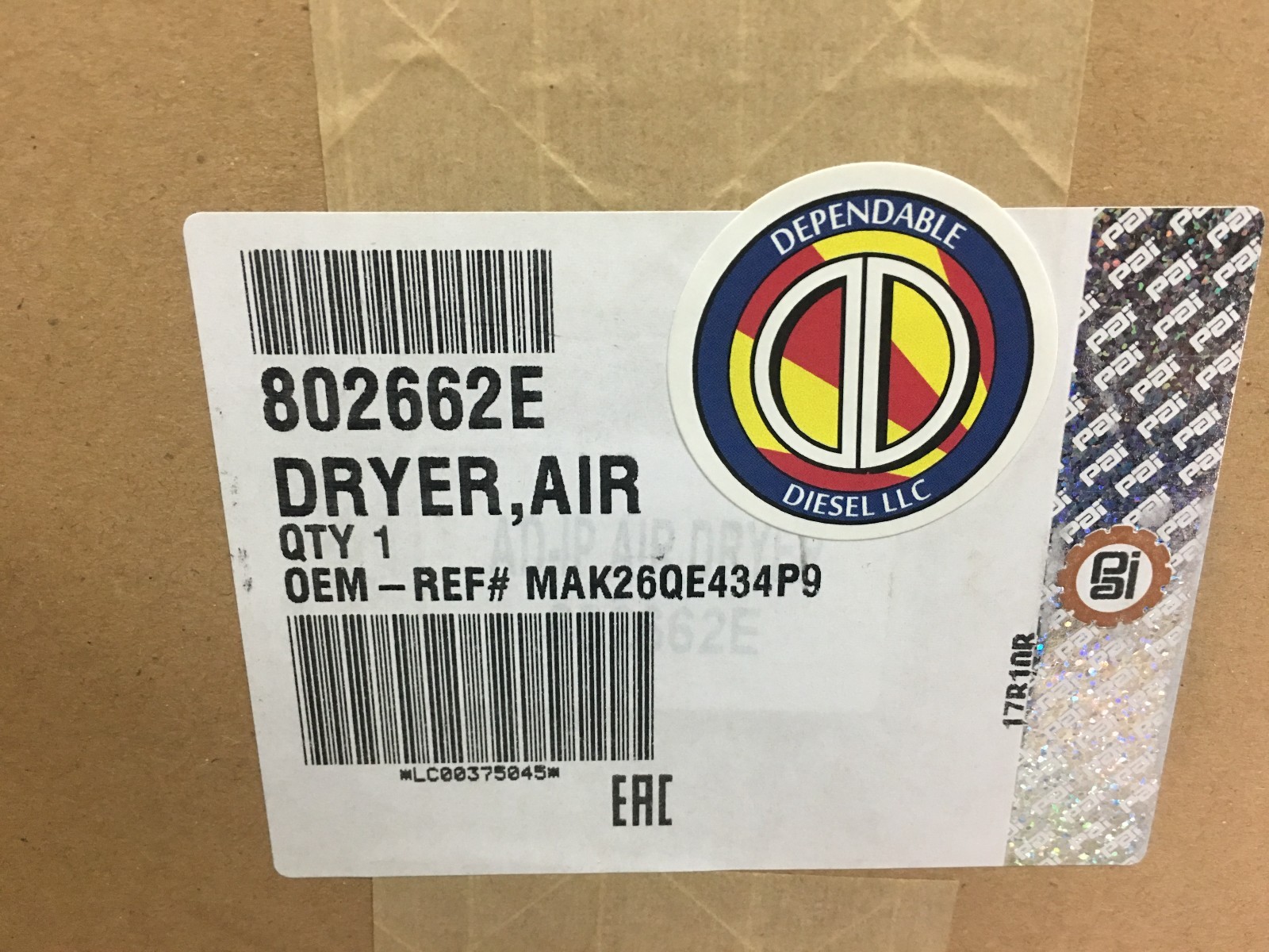 AD-IP Air Dryer PAI # 802662E Ref. # Bendix 065612 065693 109465 109469 109477