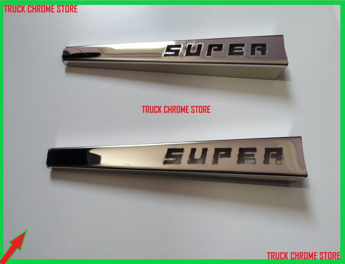 Scania NG SC S/R 2016 UP WIPER CHROME Polished Stainless Steel 2 Pieces.