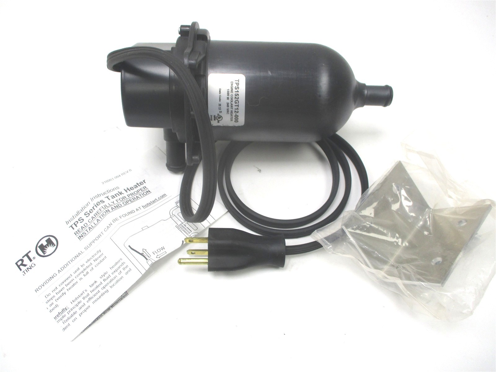 TPS152GT12-000 HOTSTART TPS SINGLE PHASE THERMOSIPHON ENGINE HEATER 240V 1500W
