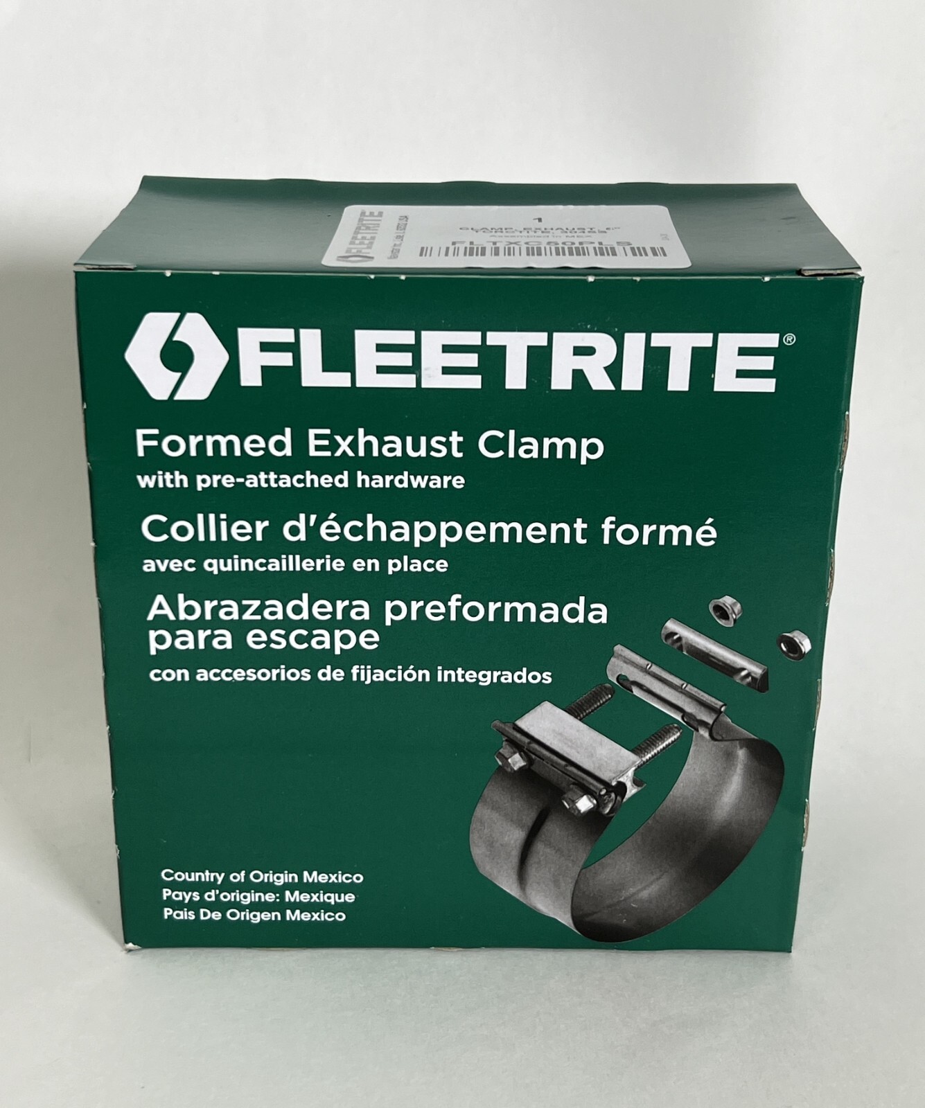 Fleetrite 5″ Exhaust Step Clamp Preformed Butt Joint Stainless Steel FLTXC50PLS