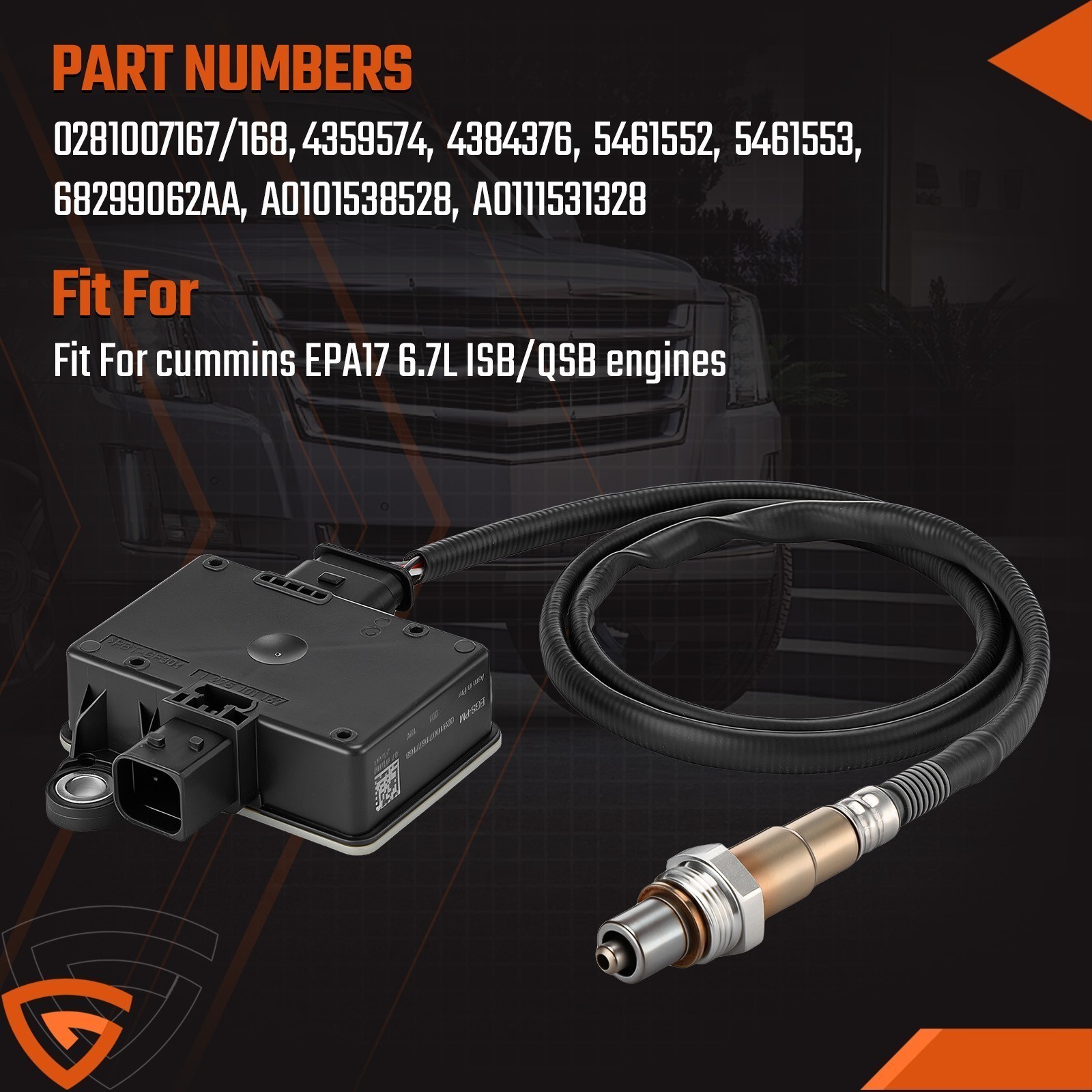 Sensor For Cummins PACCAR Exhaust System Direct Replacement Neutral Pack