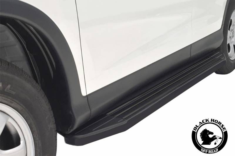 Black Horse Off Road Peerless Running Boards Black Aluminum Pr Hop109bk