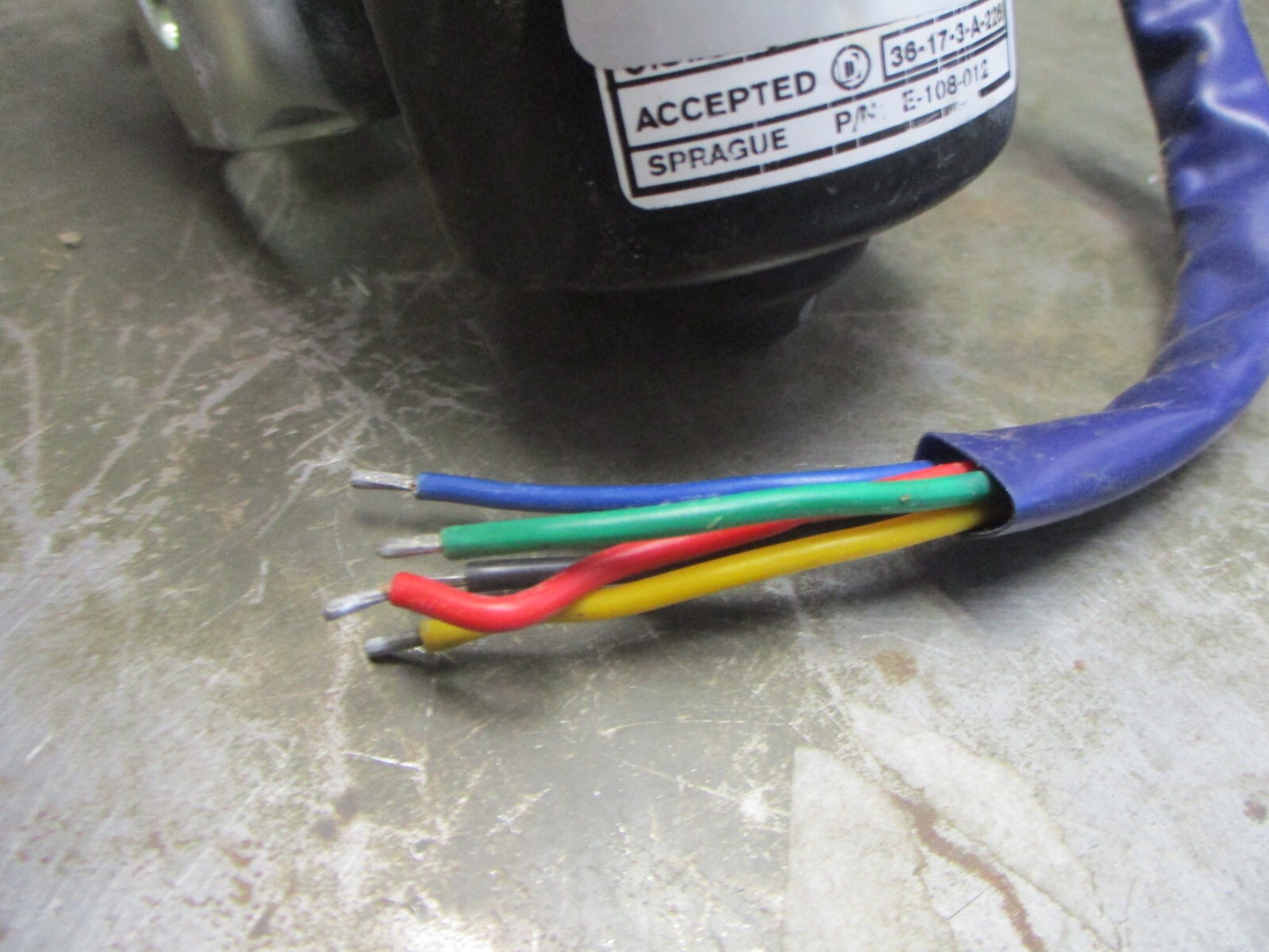 Sprague E 108 012 Windshield Wiper Motor