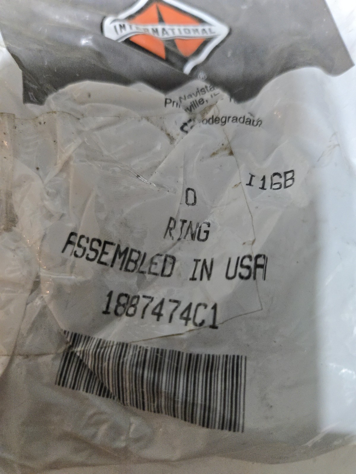 International 1887474c1 O-ring, 10 Count. New! Navistar.