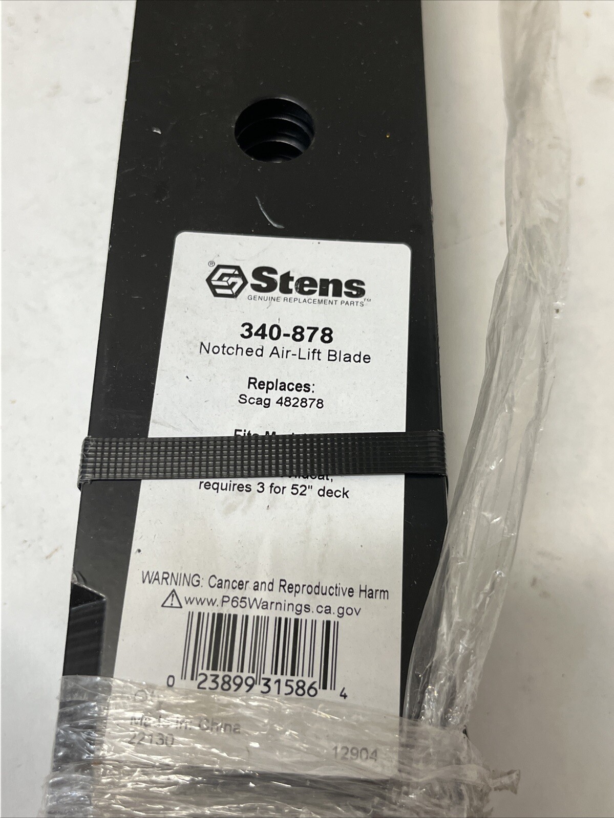 STENS notched Air Lift Blade 340-878 Qty 1
