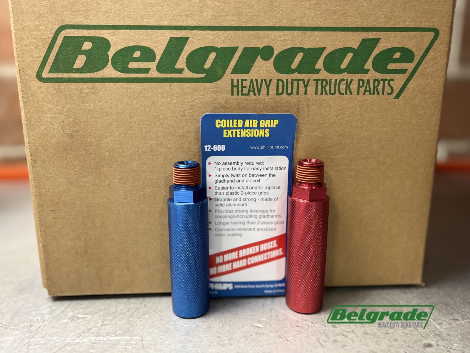 Phillips 12-600 Red/Blue Aluminum Grip Handle Set