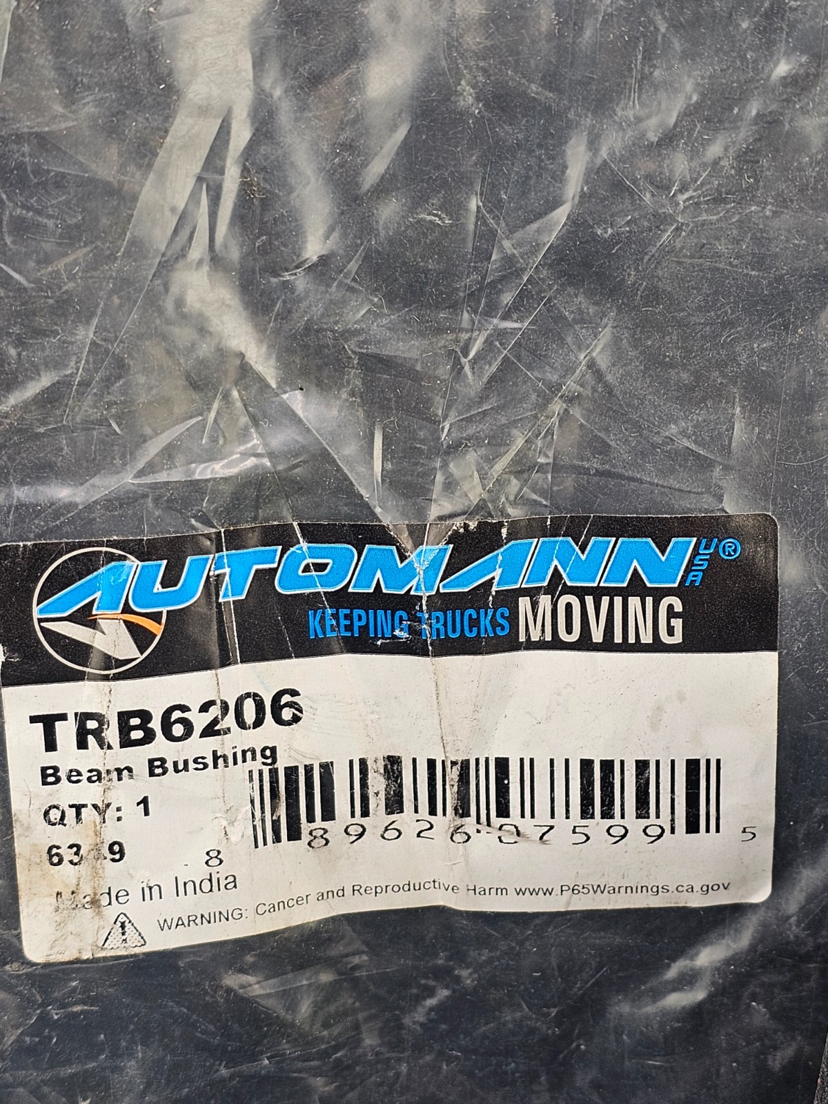 Automann TRB6206 Beam Bushing 1″ ID x 3 3/8″ OD x 5 1/4″ L Fits Hendrickson