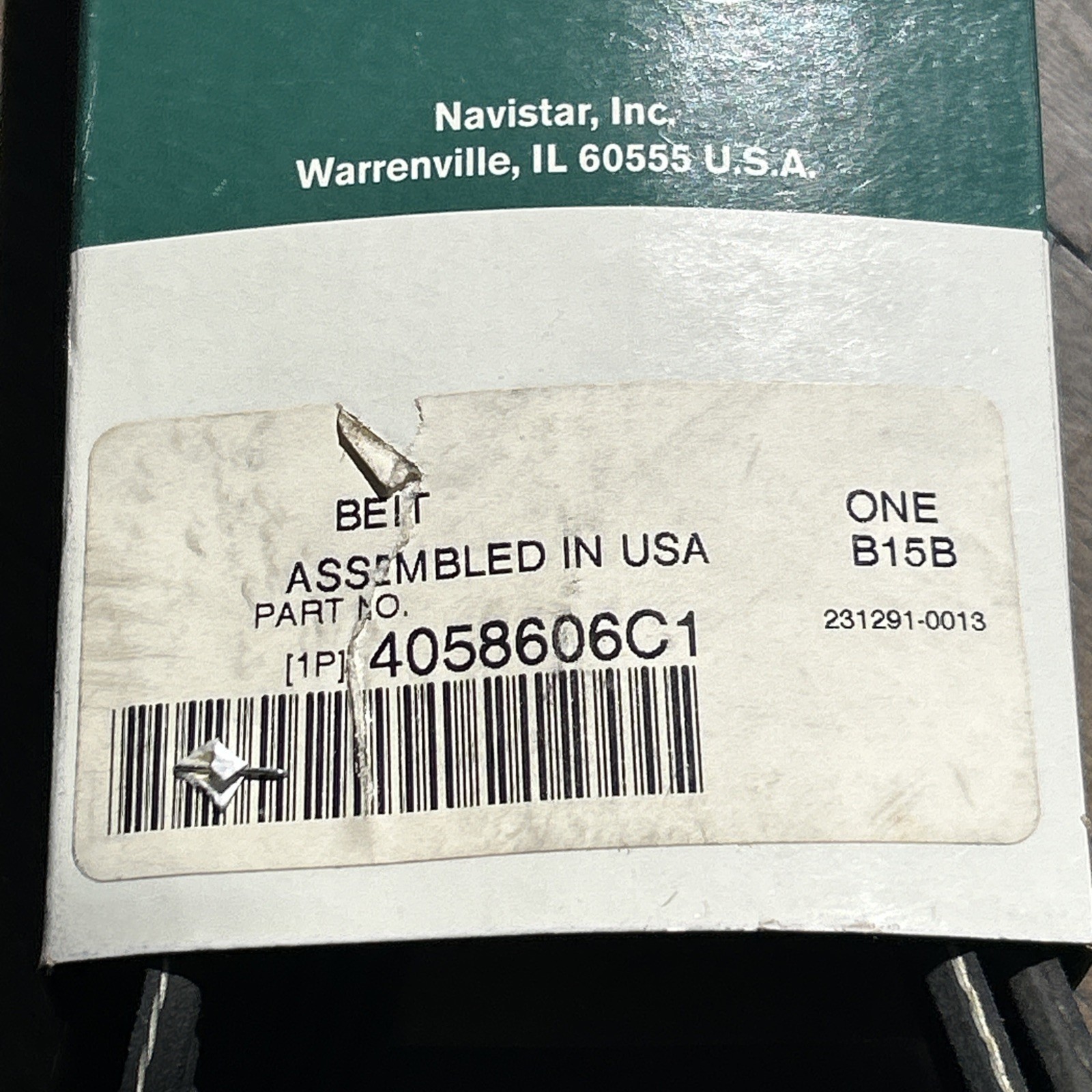 IH International Genuine OEM Fleetrite Serpentine Belt 4058606C1