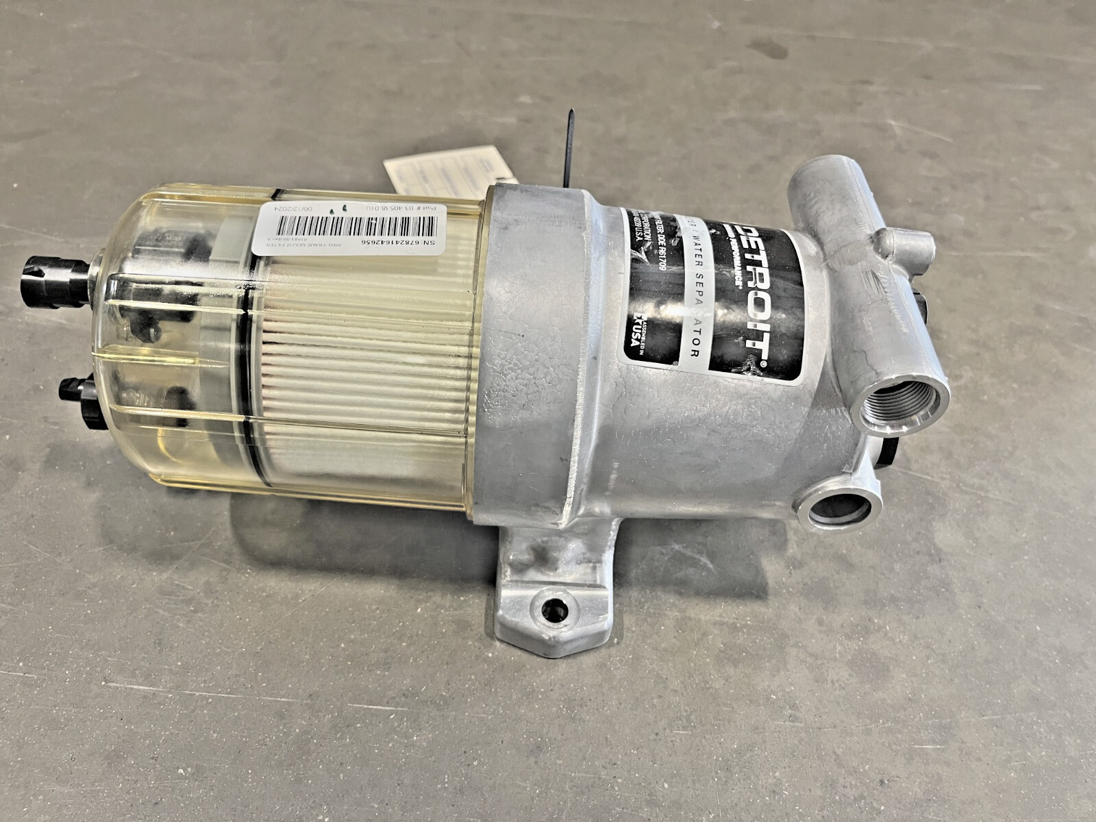 New OEM Detroit 12V Fuel Water Separator 03-40538-010