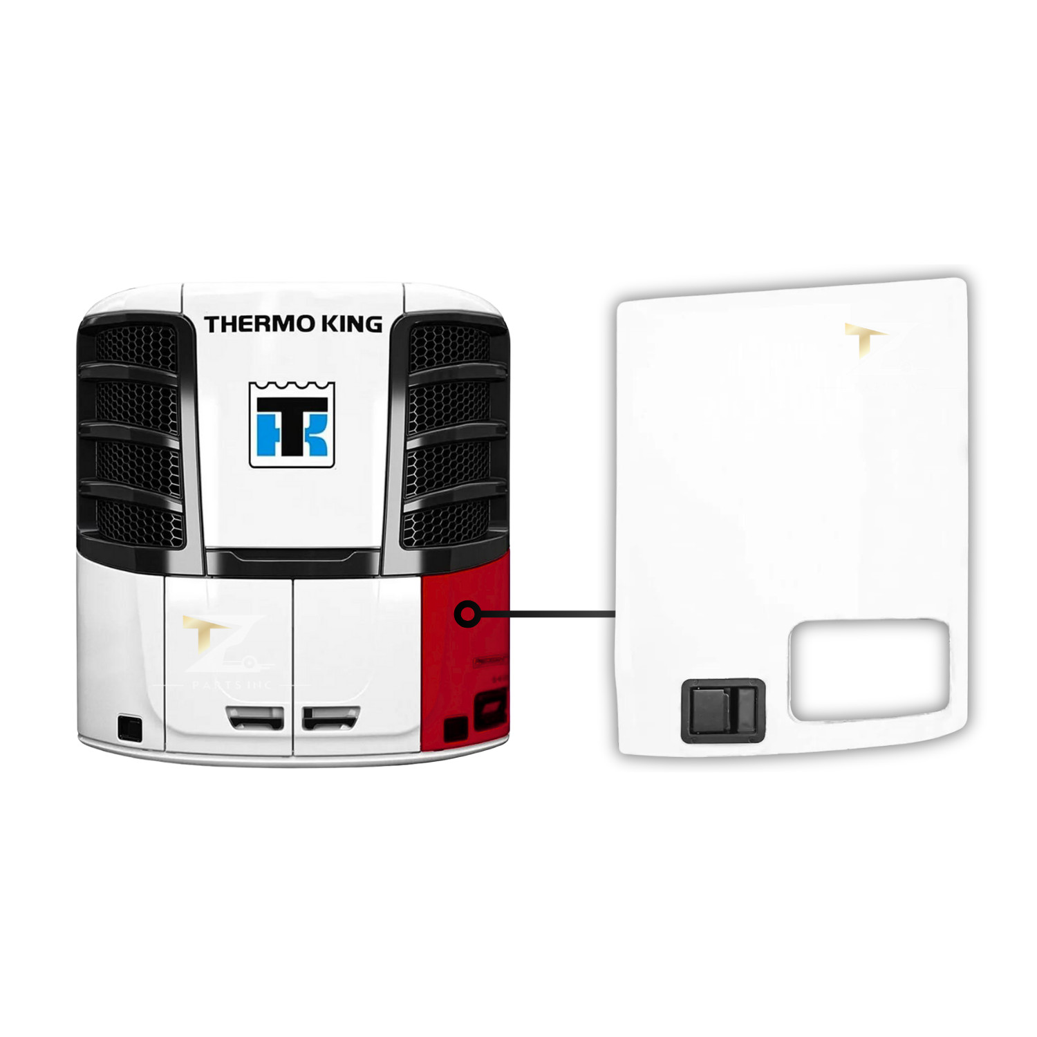 Thermo King REEFER ROADSIDE OUTER DOOR #98-9642 for Thermo King Precedent C600 +