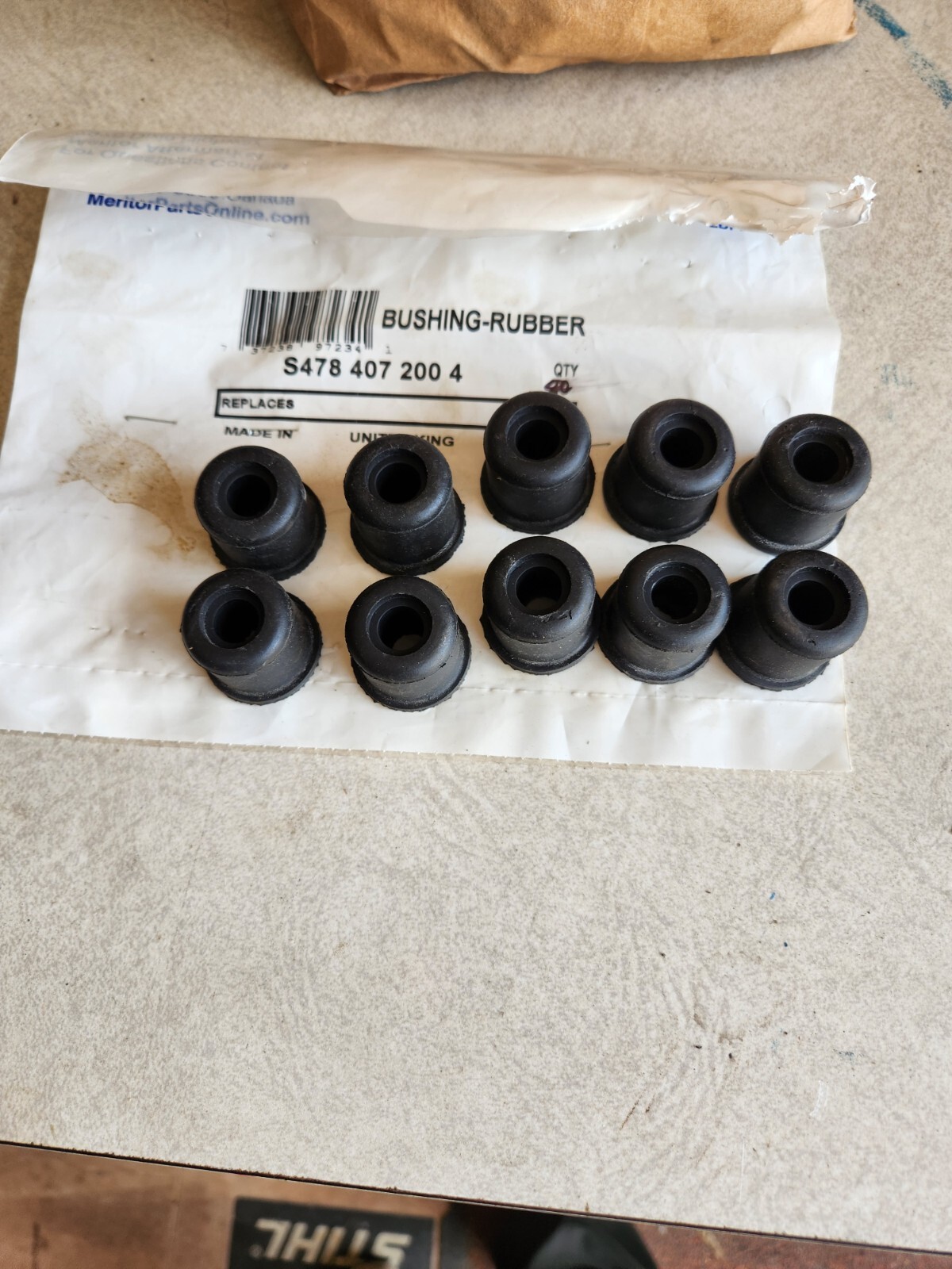 QTY 10*** Wabco S4784072004 Rubber Bushing / ABS Hydraulic Component