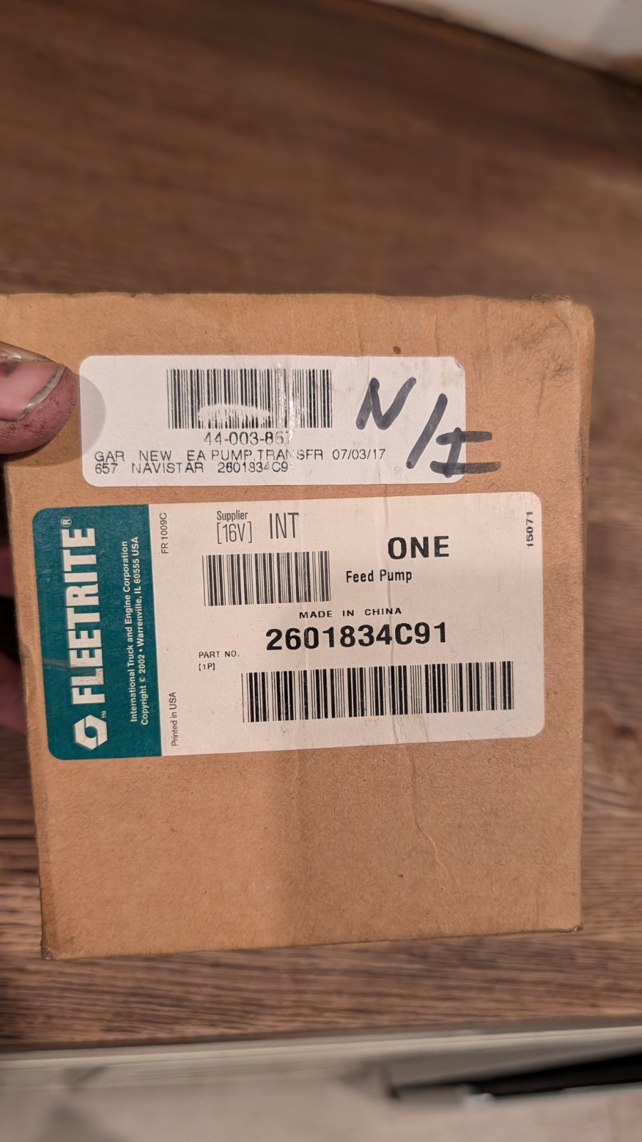 2601834C91 International Fuel Pump Assy Low Pressure New In Box