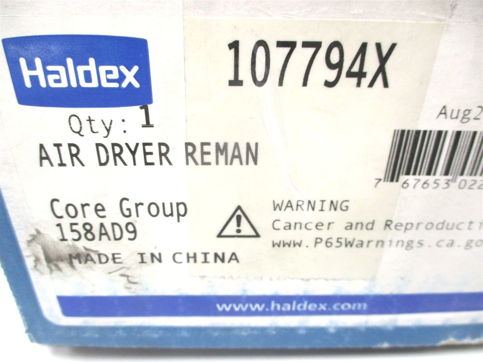 107794X GENUINE HALDEX AD-9 BRAKE AIR DRYER CARTRIDGE FOR BENDIX 107794