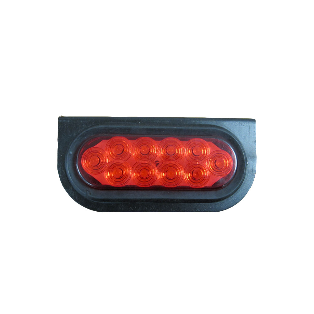 (1) 6″ Oval 10 LED Tail Light Kit with Mounting Bracket For Trucks & Trailers