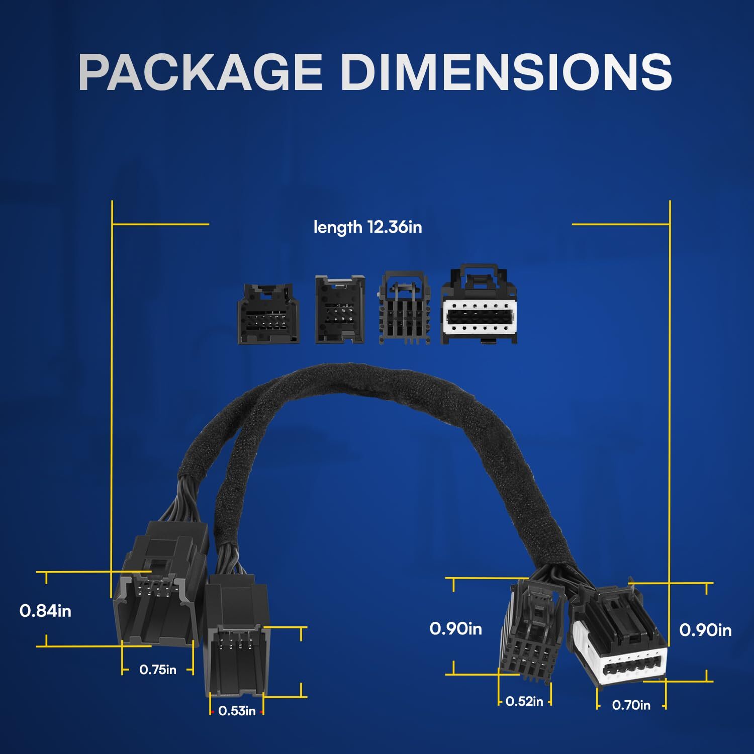 SGW Extension Cable For Jeep Gladiator 2020+,Wrangler JL 2018+,for Tazer DT, JL
