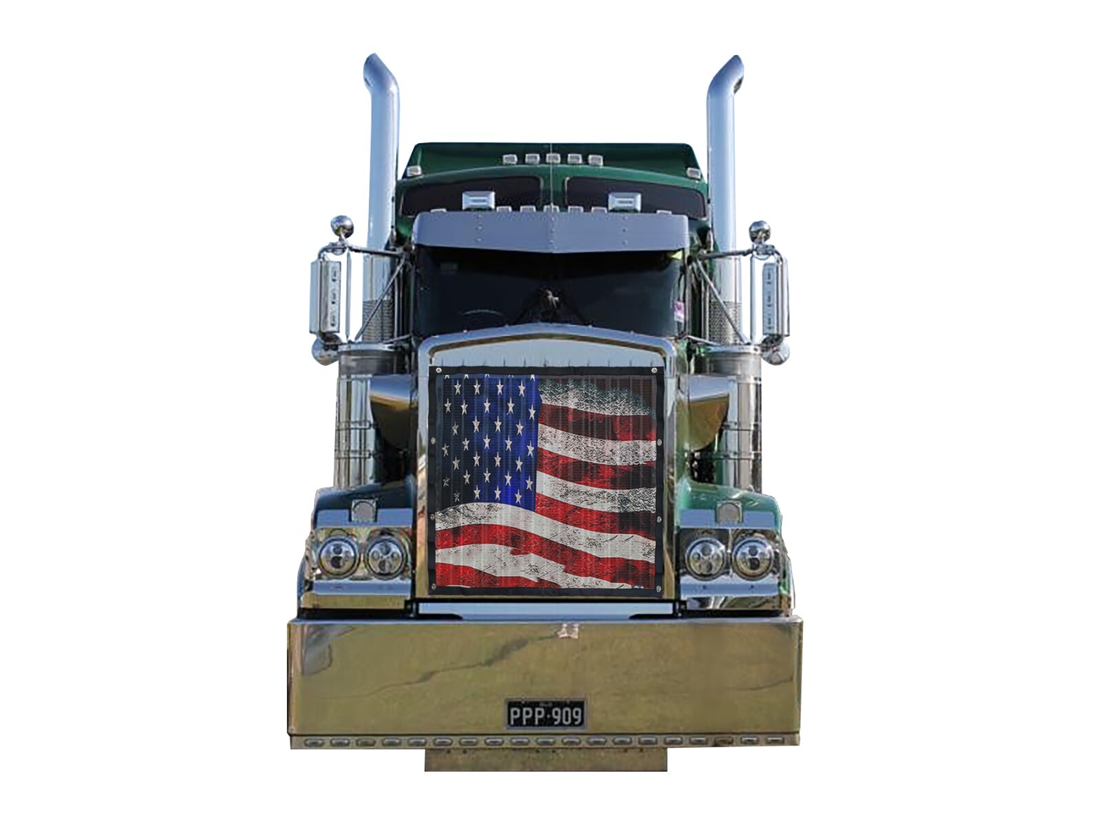 Premium Old Glory Mesh Bug Screen Fits Kenworth W900B by GrilleAdz