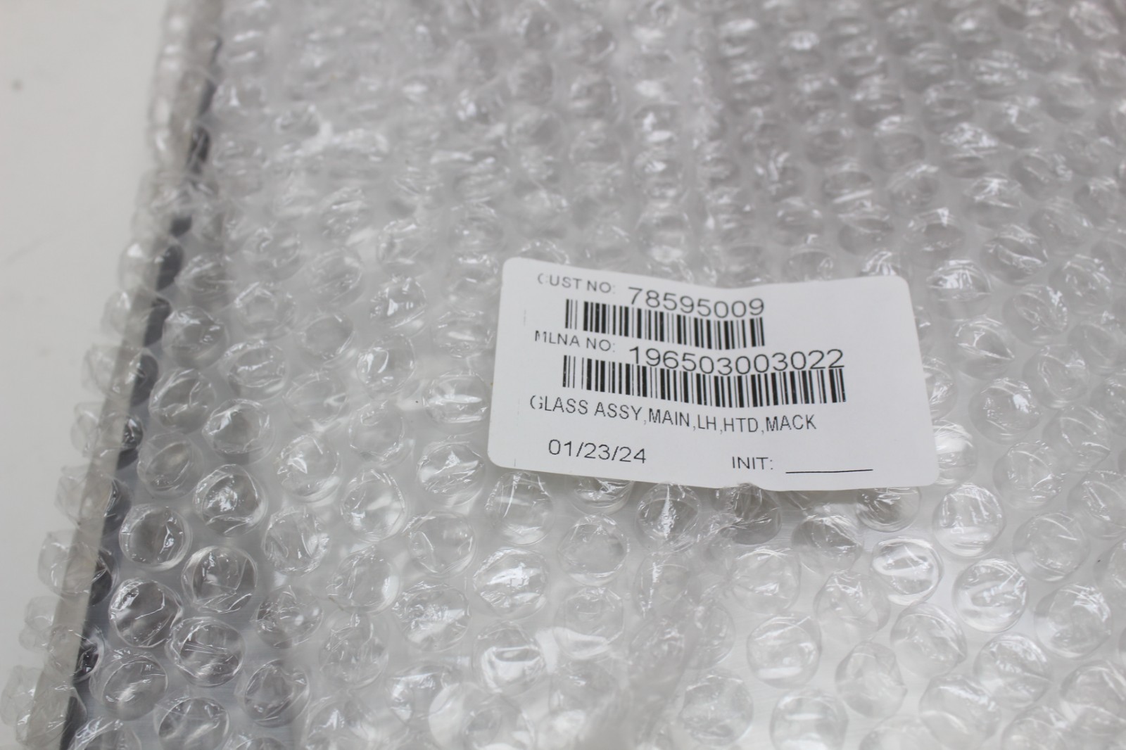 Mack Glass Replacement Part 78595009 LH HTD