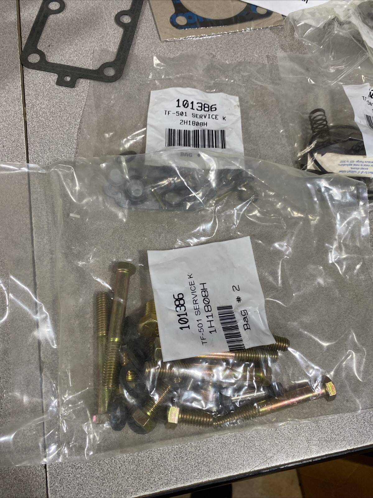 Bendix / 101386 TF-501 Service Kit 1H1908H With 286254 All Sealed Bags TF501