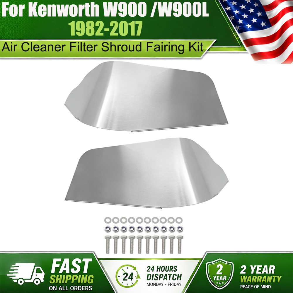 For 1982-2017 Kenworth W900 Air Cleaner Filter Shroud Fairing – Stainless Steel
