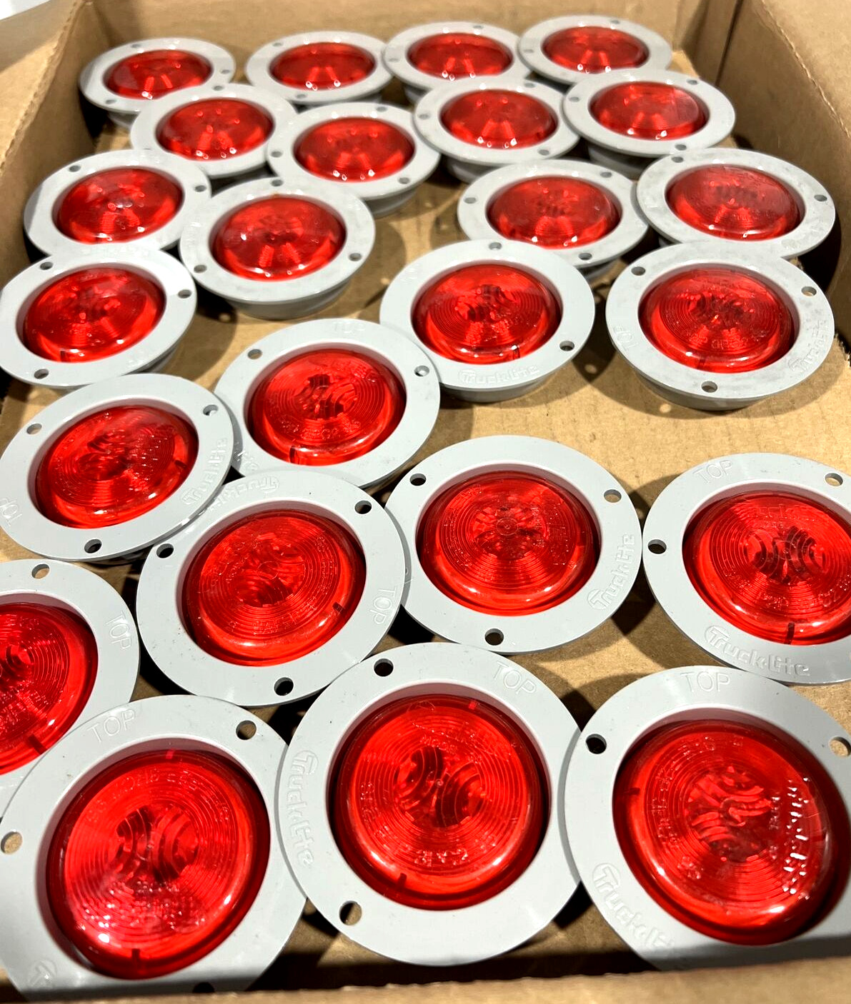 Truck-Lite 30221R-UB Model 30 Marker Light Red 2″ Clearance Light (10-Pack)