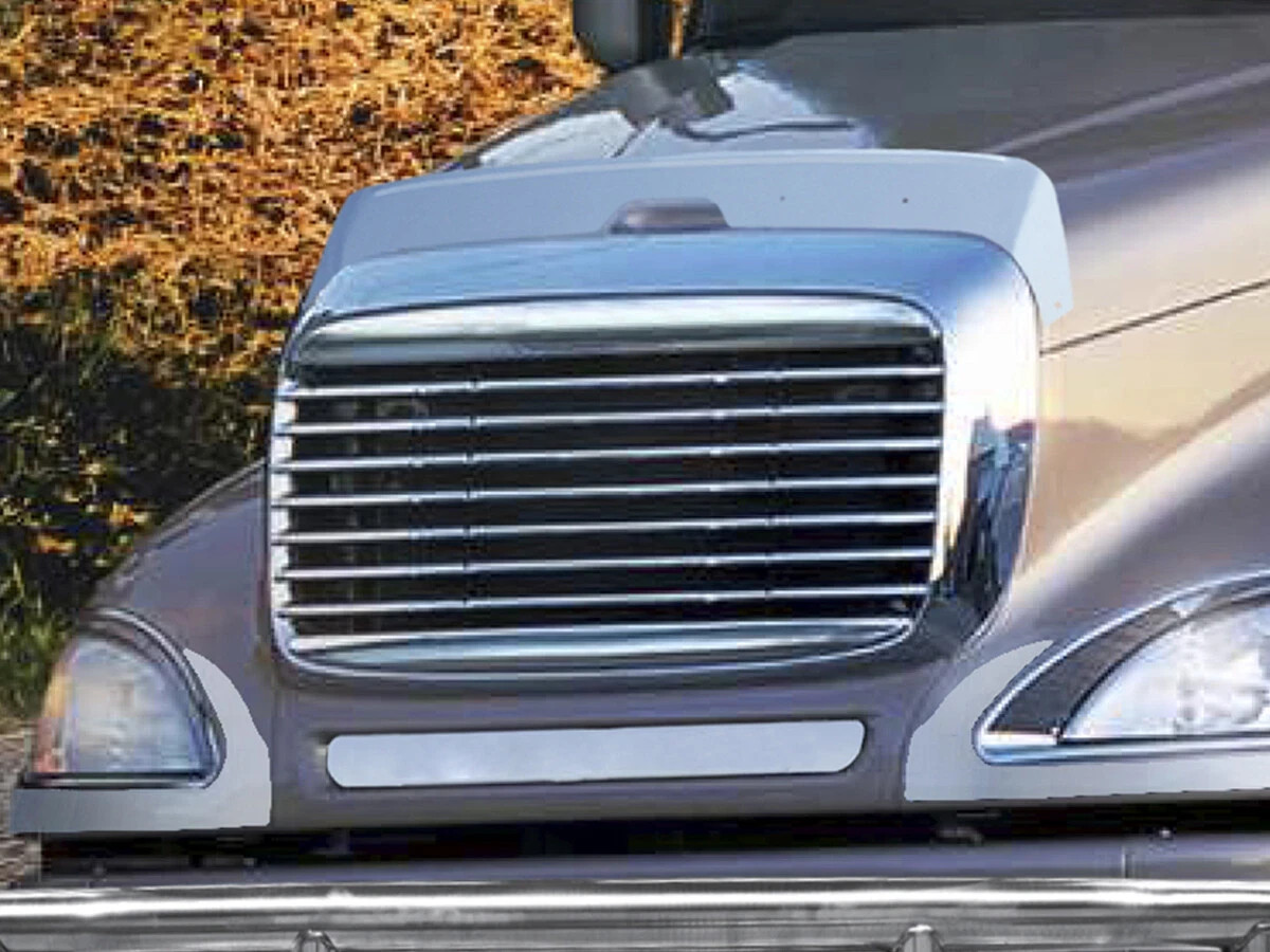 Freightliner Columbia Stainless Steel Hoodshield Bug Deflector