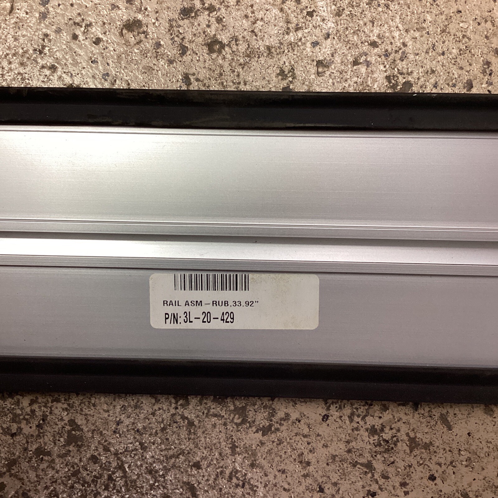 MCI Gillig Coach Charter Bus Rub Rail Assembly Rear Side Service Door 3L-20-429