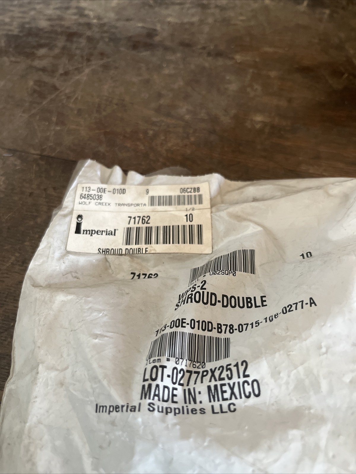 10 Pack NOS Imperial 71762 Shroud Double Terminal