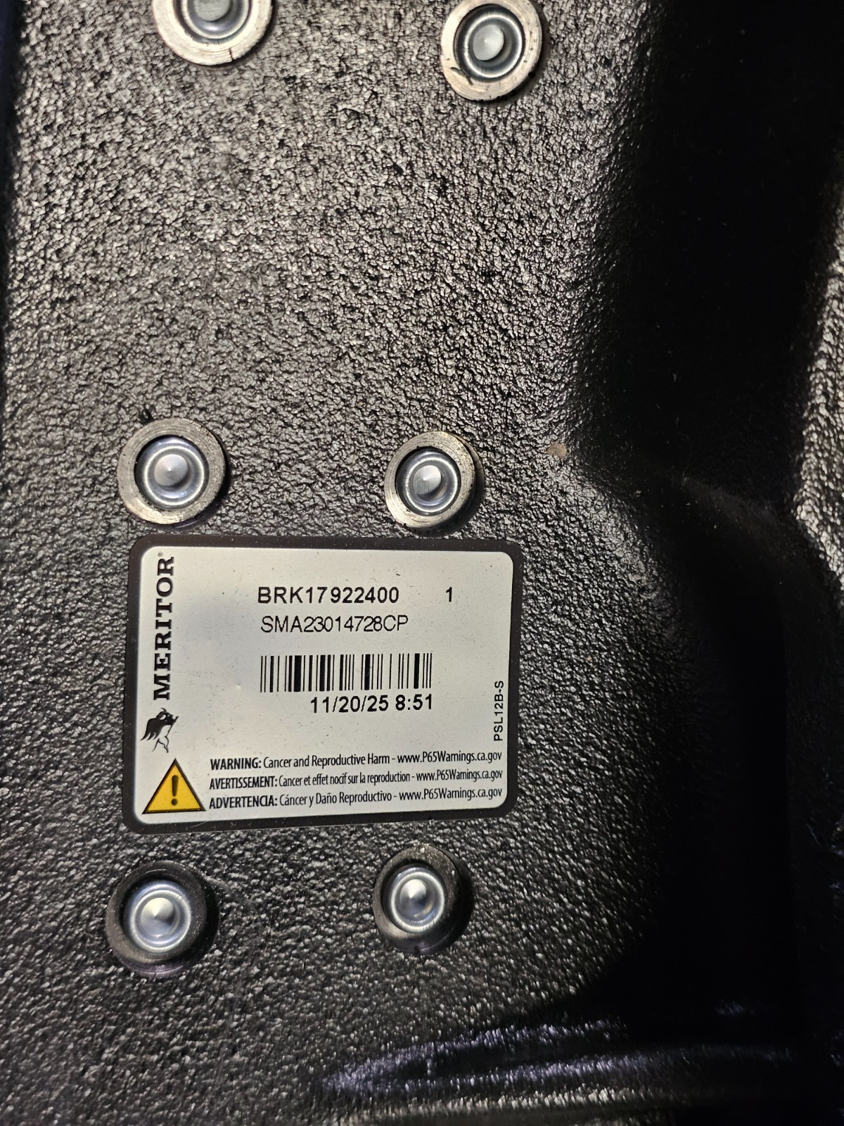 (QTY 2) MERITOR BRK17922400 SMA23014728CP LINED SHOE 4728 CAM 7248 7249