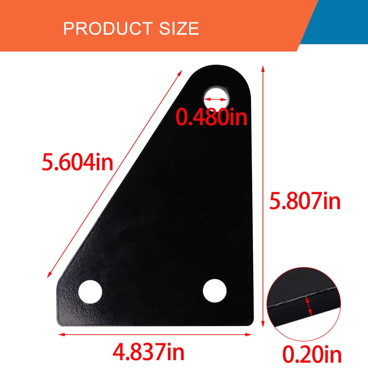 2x Bracket Cab Support Mount Plate Black for Volvo Truck D13 VNL 20727214 New