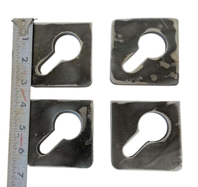 Banjo Eye 3/8 Plate Weld On Single Slot 3/8 Chain Truck Trailer 3×3