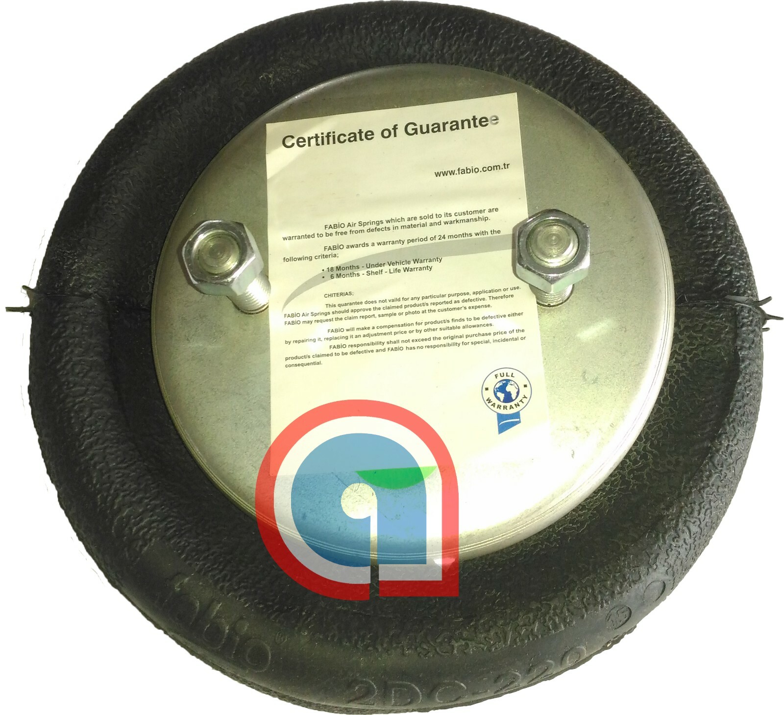 6905 Convoluted Airbag, Air Spring Ref: 2B9-206 FD 200-19 315, W&C AS-0020