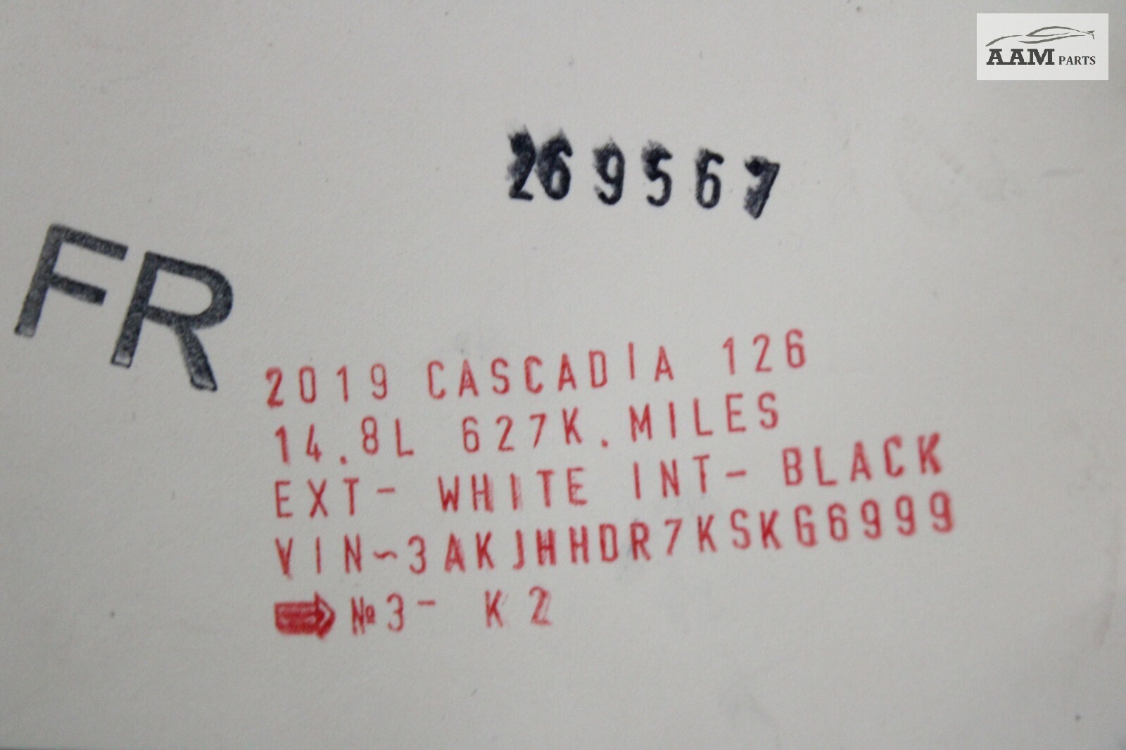 2018-2024 FREIGHTLINER CASCADIA FRONT RIGHT SIDE WEATHERSTRIP SEAL OEM