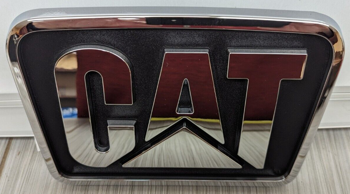 6092157C2 Caterpillar CAT Truck Hood Emblem 8 1/2 x 5 1/2 CT630 Collector NEW