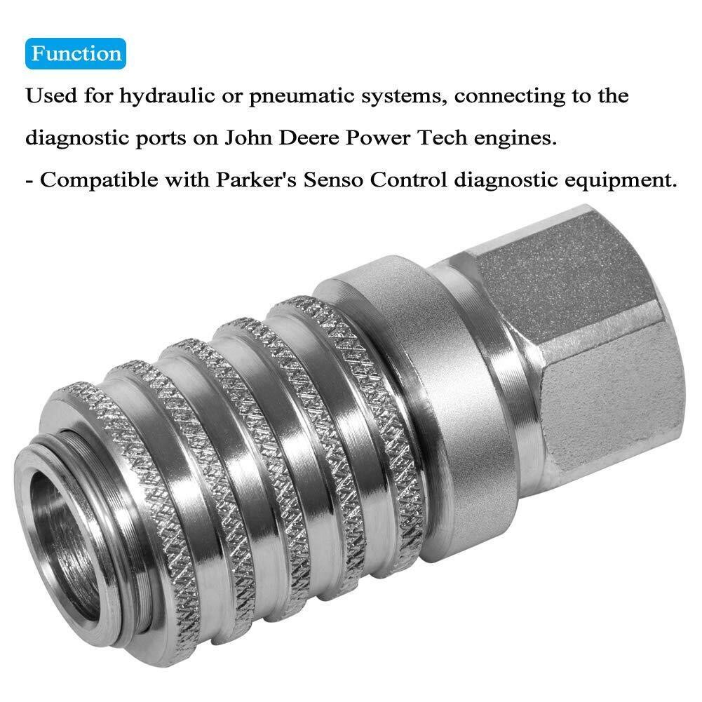 PD242 Series Test Port Diagnostic Quick Coupler Pipe Threader USA STOCK