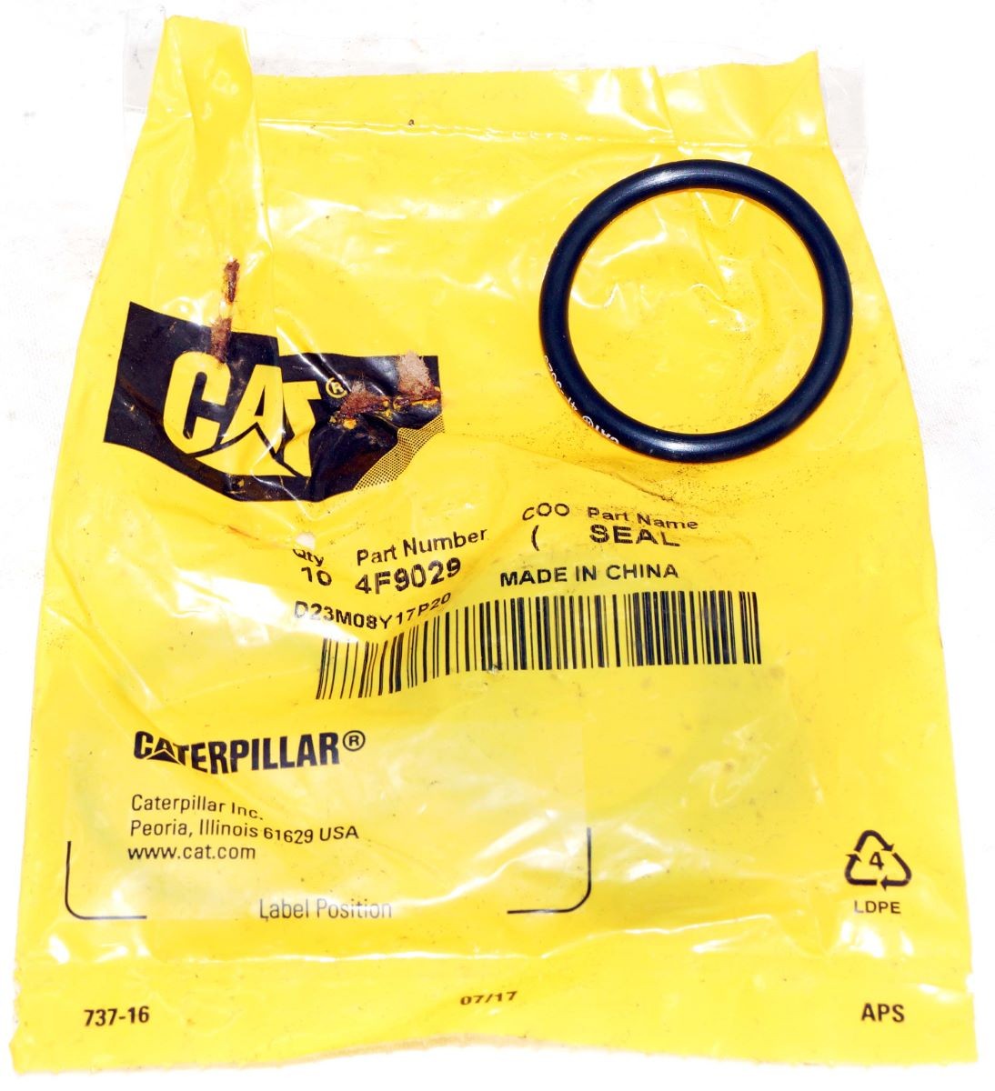 Genuine OEM 4F9029 O-Ring Seal Caterpillar CAT