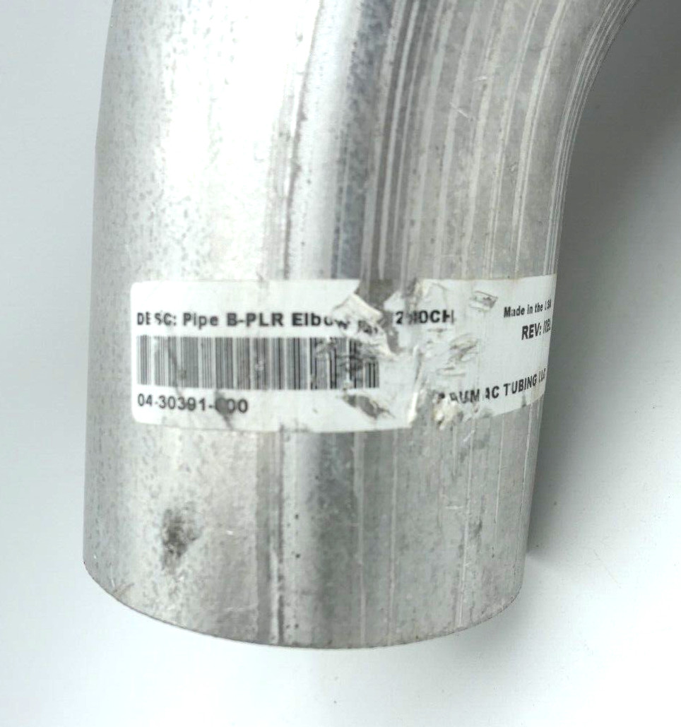 Freightliner Aluminized Steel 04-30391-000 Exhaust Pipe B Pillar Elbow, DC 280ch