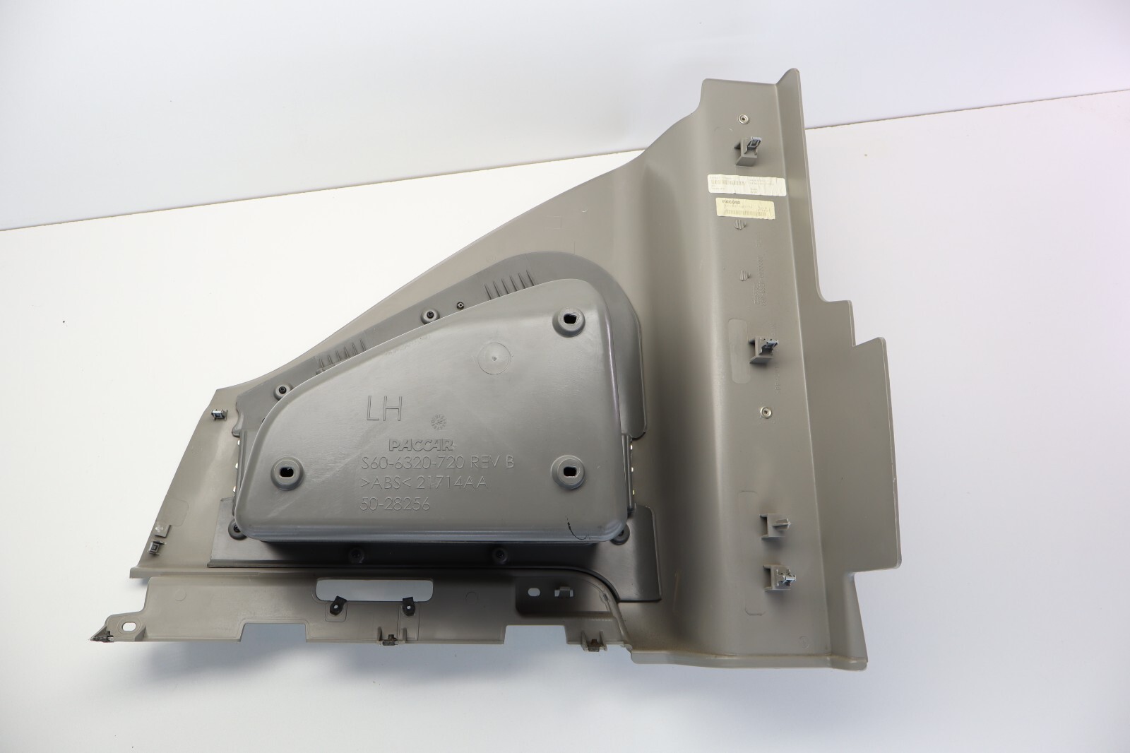 2022 PETERBILT 579 PACCAR FRONT LEFT UPPER STORAGE CABINET BIN GREY