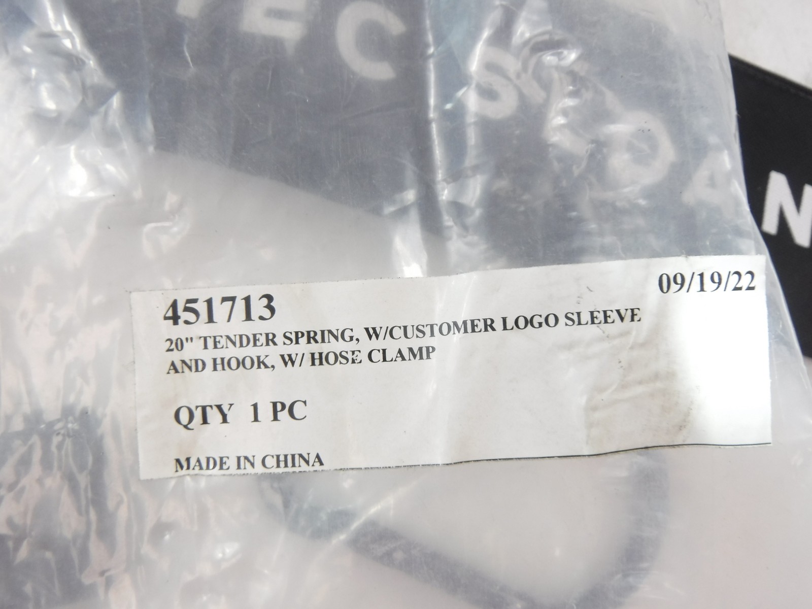 Tramec Sloan 20″ Tender Kit W/ 3-Hole Clamp 4517 For Slider Bar/Pogo Stick
