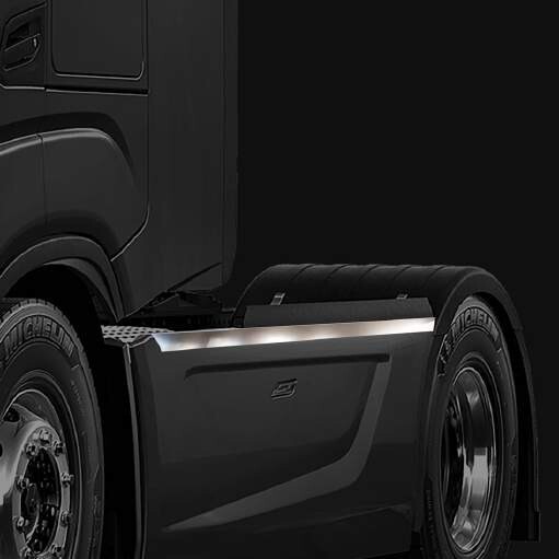 iveco S-WAY SIDE LATH CHROME Stainless Steel 4 Pieces.