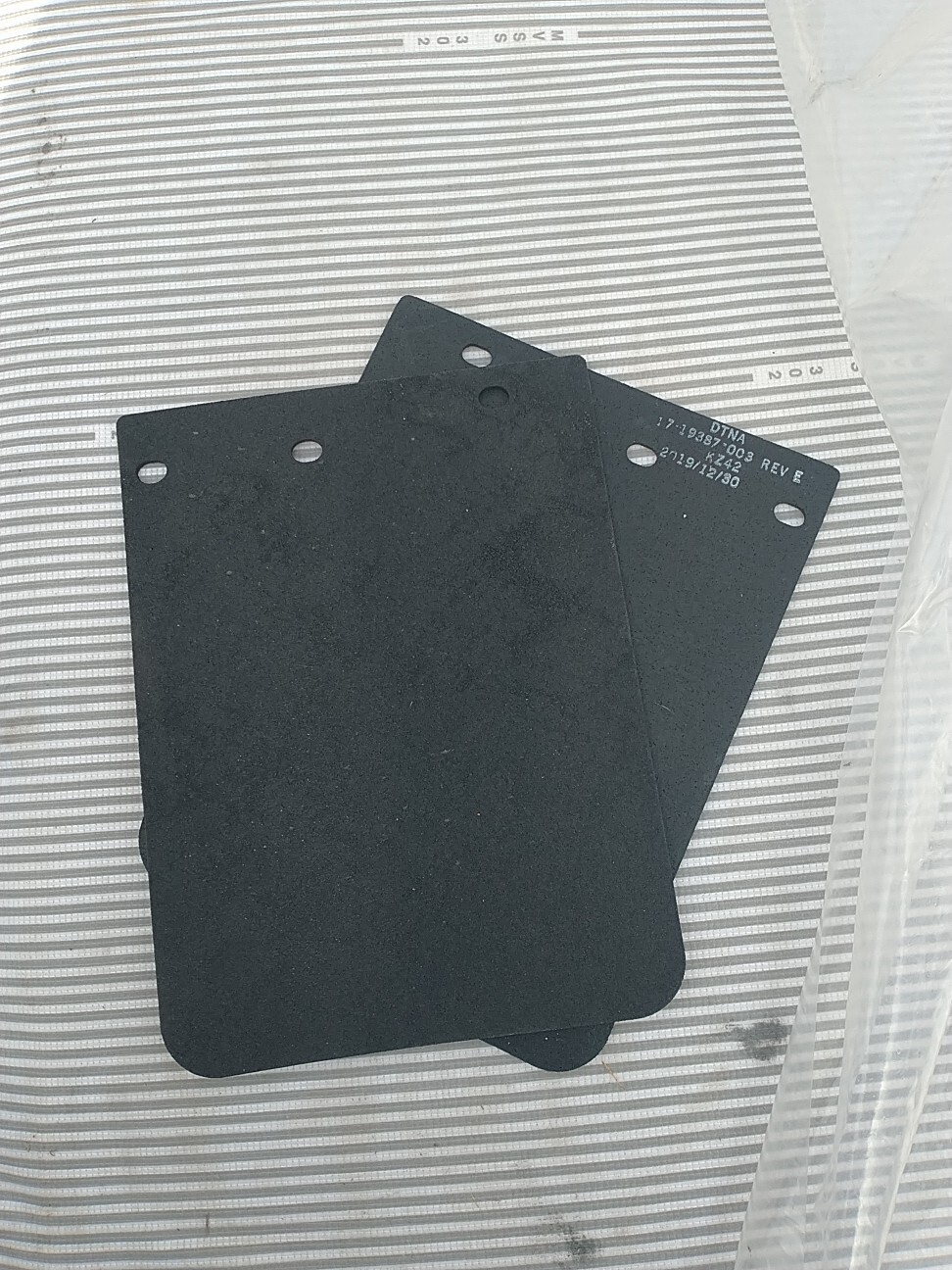 Freightliner Hood Rear Mudflap 17-19387-003 Set Of Two