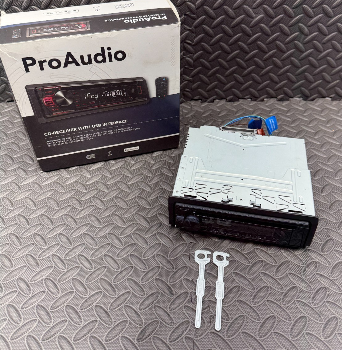 Pana Pacific ProAudio PP107233 AM/FM CD Player Receiver With Front USB Port