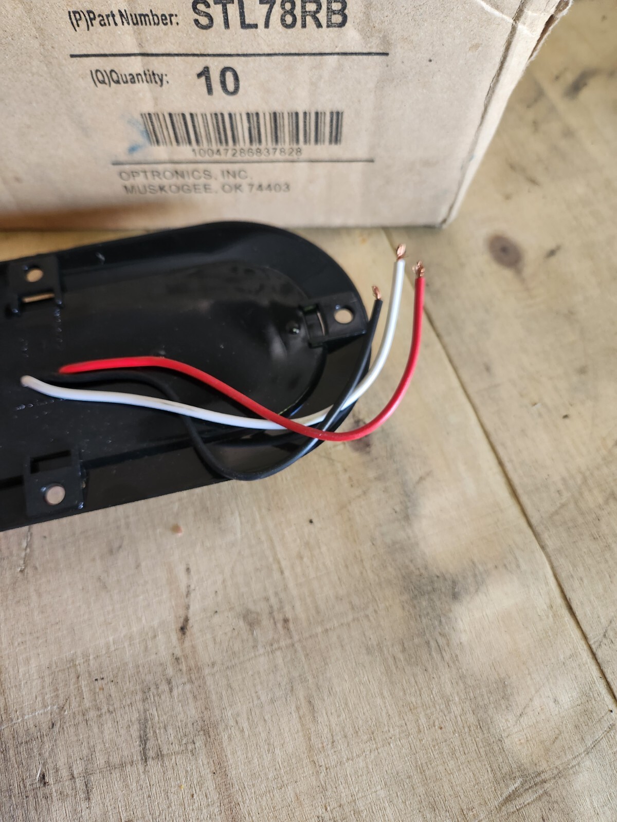 Optronics STL78RB Stop Turn Tail LED Light 6” Oval 10 Diodes 12V