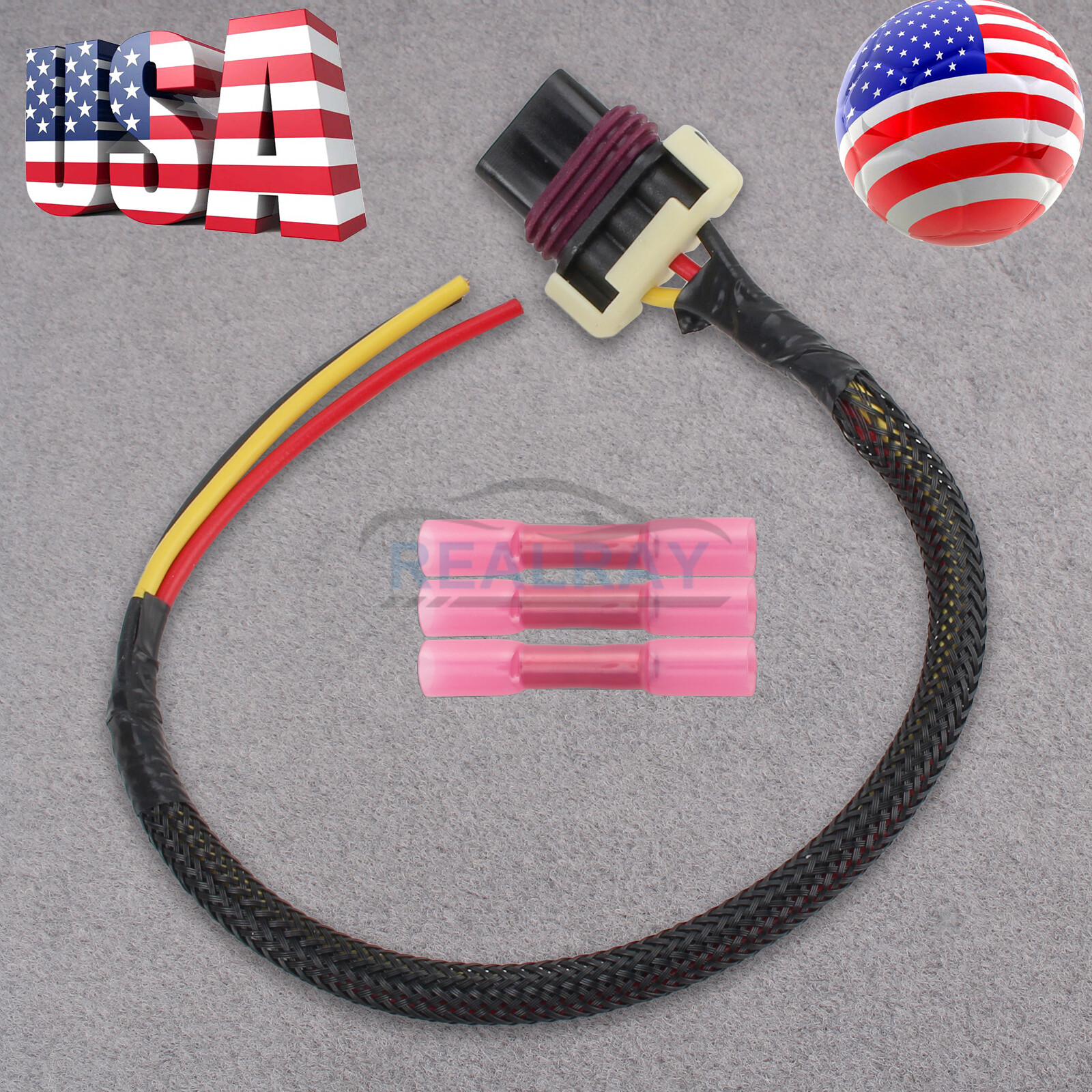 New Low Coolant Sensor Repair Connector Pigtail for Peterbilt / Kenworth W094112